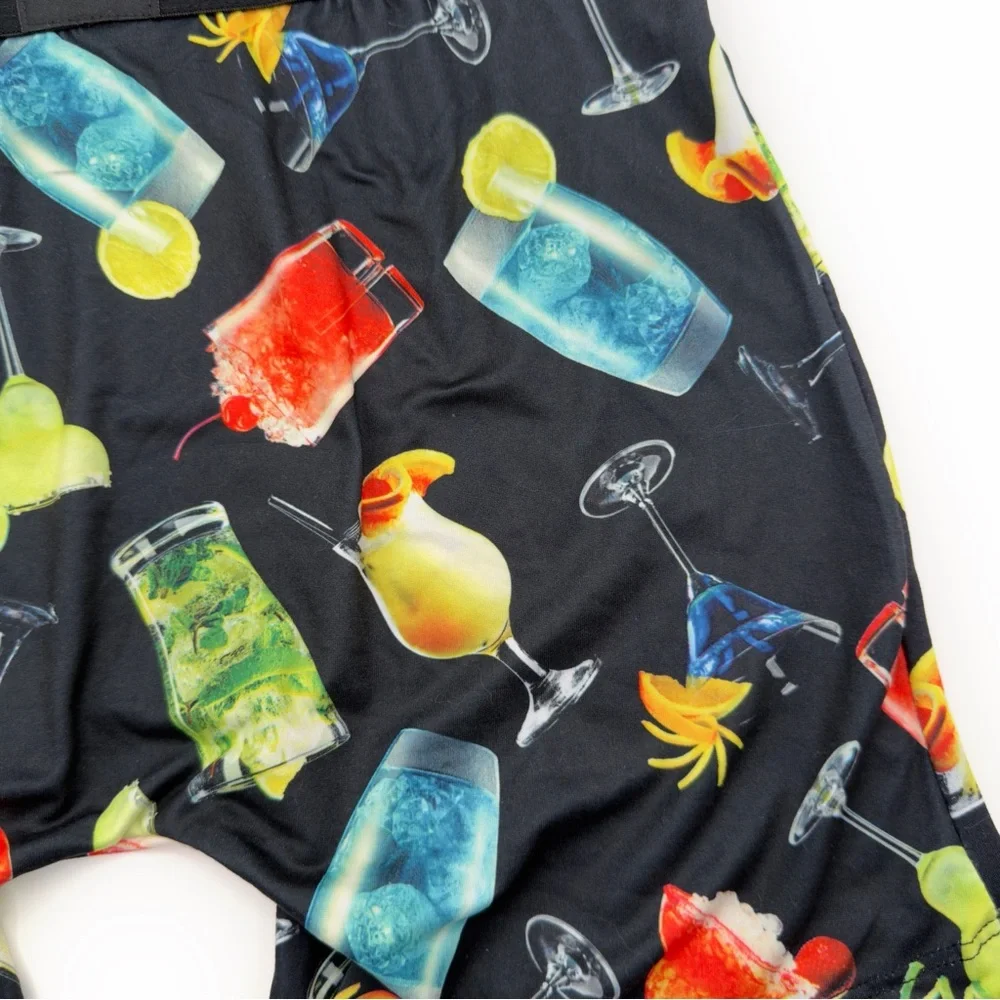 Cocktails Mixed Drinks Crazy Boxer Briefs Mens Size Medium Underwear Margarita